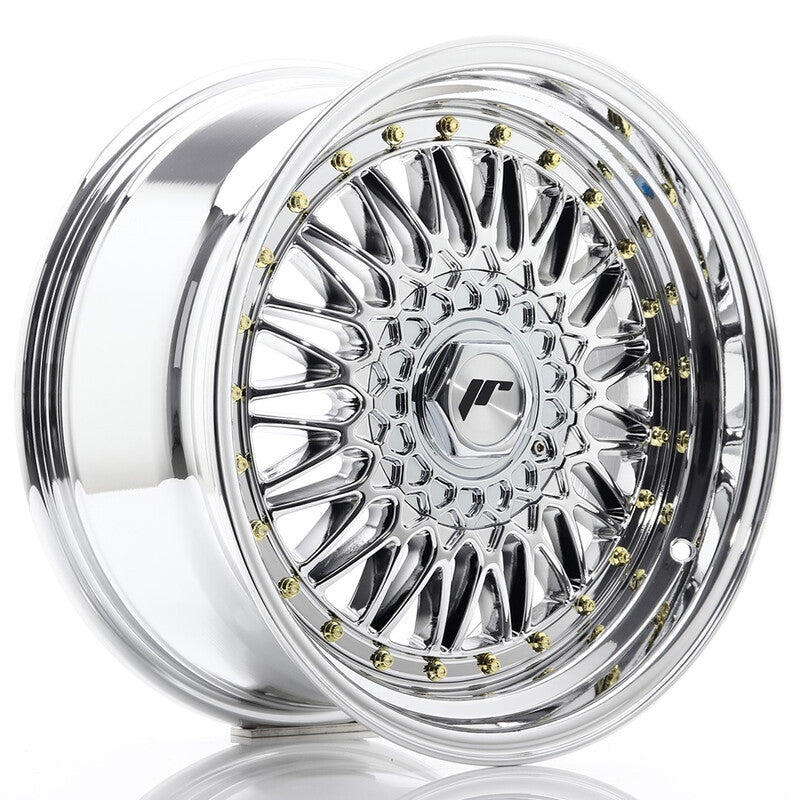 Cerchio Japan Racing JR-9 8,5x17 5x112/5x120 ET20 - Cromo / titanio