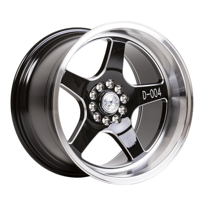 Cerchio 59°North D-004 11x18 5x114.3/5x120 ET15 - Nero lucido