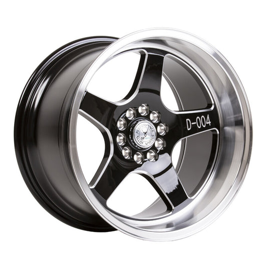 Cerchio 59°North D-004 11x18 5x114.3/5x120 ET15 - Nero lucido