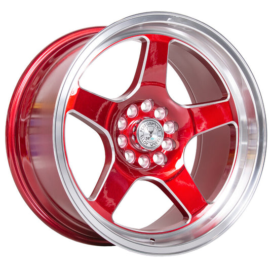 Cerchio 59°North D-004 9,5x18 5x114.3/5x120 ET20 - Rosso