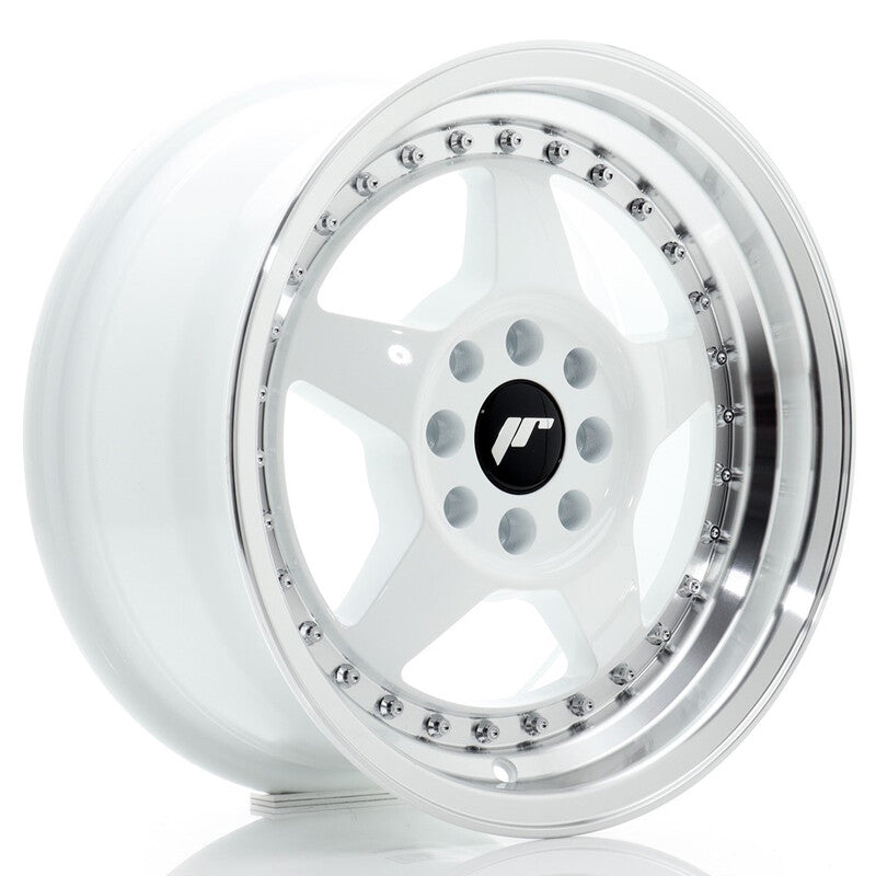 Carica immagine in Galleria Viewer, Cerchio Japan Racing JR-6 7x15 4x100/4x108 ET25 - Bianco
