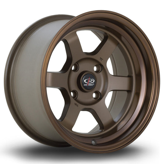 Cerchio Rota Grid V 8x15 4x114.3 ET0 - Bronzo - foro 67,1 mm