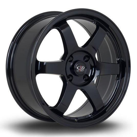 Cerchio Rota Grid 8x17 5x100 ET35 - Nero lucido