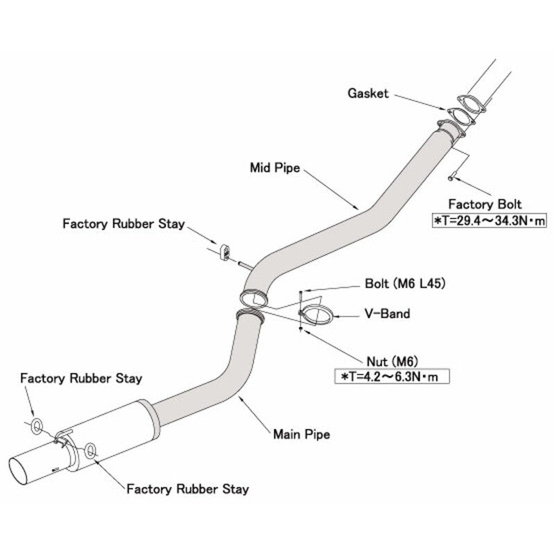 Linea di Scarico HKS "Hi-Power" per Toyota Supra MK4 (2JZ-GTE)