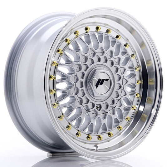 Cerchio Japan Racing JR-9 7x15 foratura su misura 4/5 fori ET20 - Argento