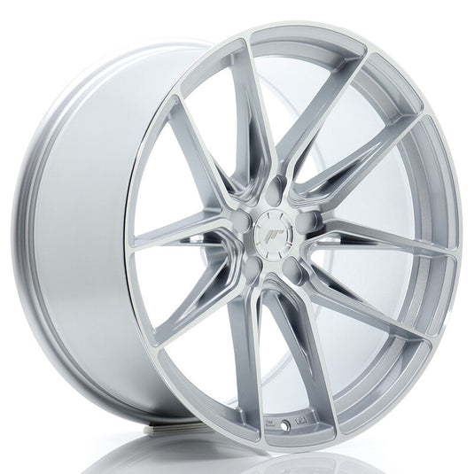Cerchio Japan Racing JR-44 10x20 foratura su misura 5 fori ET15-35 - Argento lucidato