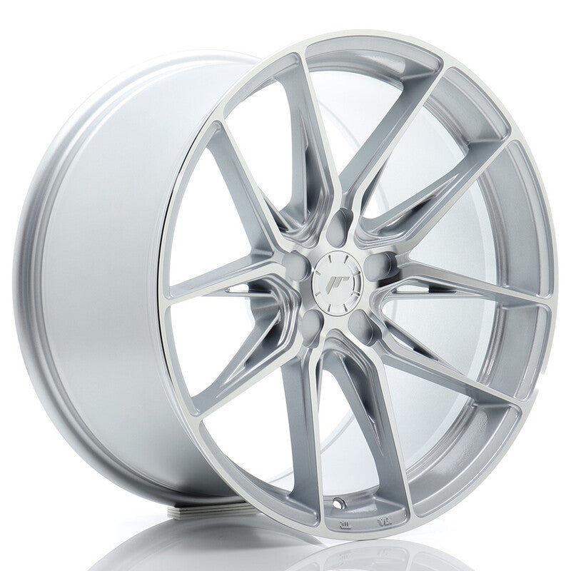 Cerchio Japan Racing JR-44 10x19 foratura su misura 5 fori ET15-45 - Argento lucidato