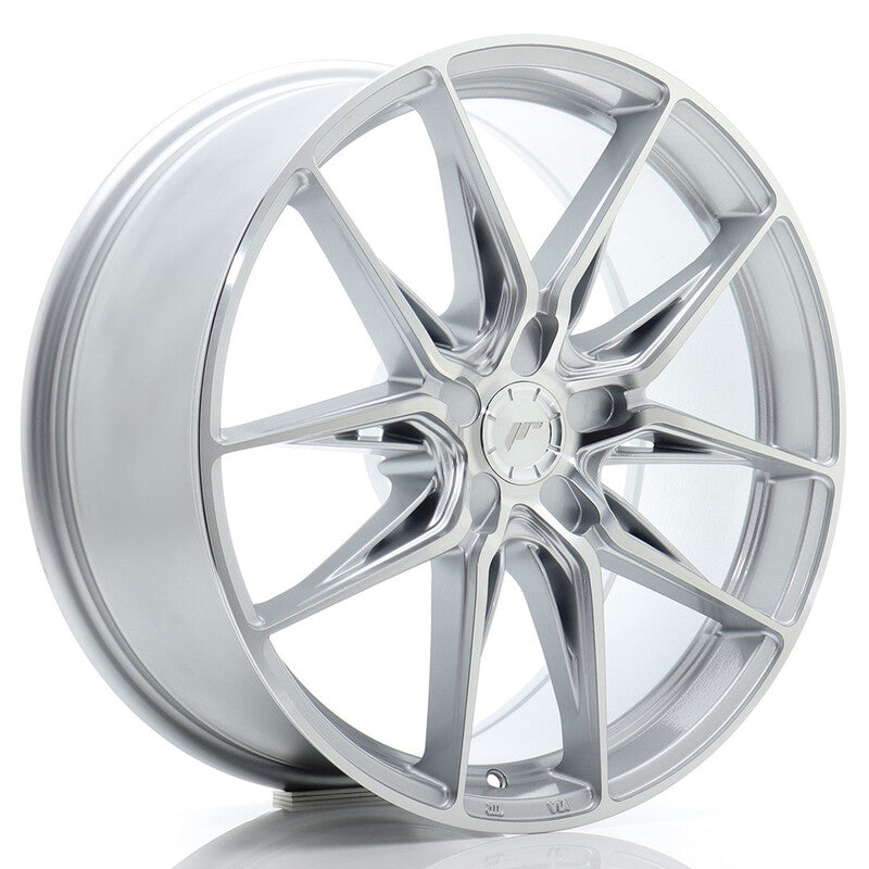 Carica immagine in Galleria Viewer, Cerchio Japan Racing JR-44 8x19 foratura su misura 5 fori ET20-40 - Argento lucidato
