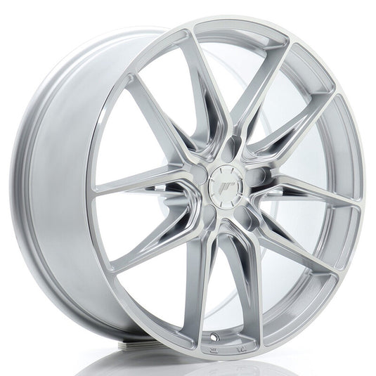 Cerchio Japan Racing JR-44 8x19 foratura su misura 5 fori ET20-40 - Argento lucidato