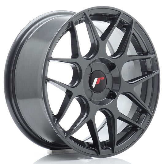 Cerchio Japan Racing JR-18 7x16 foratura su misura 4 fori ET20-35 - Hyper Gray