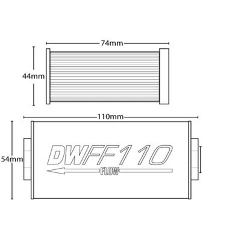 Filtro Benzina Universale Deatschwerks 100 Microns (Dash 10)