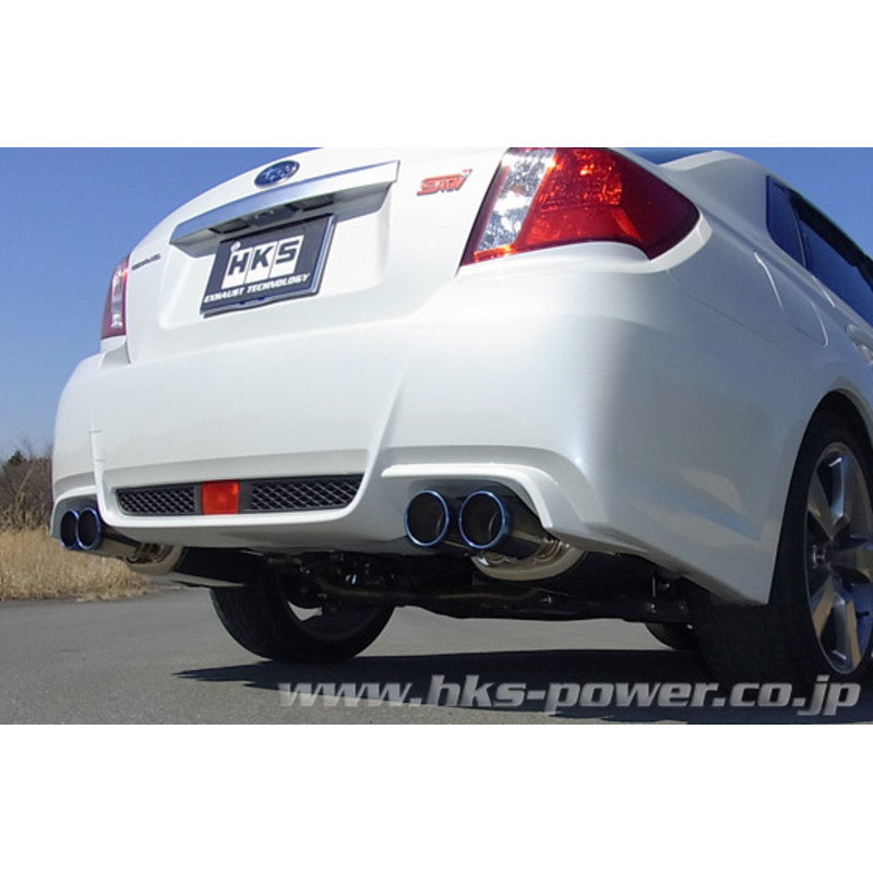 Silenziatore di Scarico HKS "Legamax" Ti-Tip per Subaru Impreza GVF & GVG (07-11)