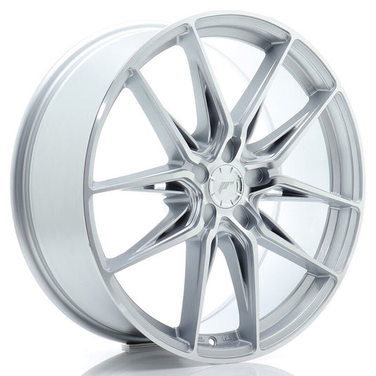 Cerchio Japan Racing JR-44 8,5x20 foratura su misura 5 fori ET20-45 - Argento lucidato