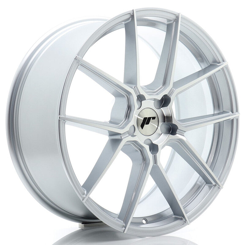 Carica immagine in Galleria Viewer, Cerchio Japan Racing JR-30 8x20 foratura su misura 5 fori ET20-40 - Argento lucidato
