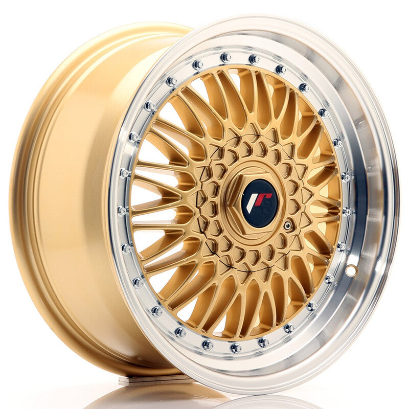Carica immagine in Galleria Viewer, Cerchio Japan Racing JR-9 7,5x17 foratura su misura 4/5 fori ET20 - Oro
