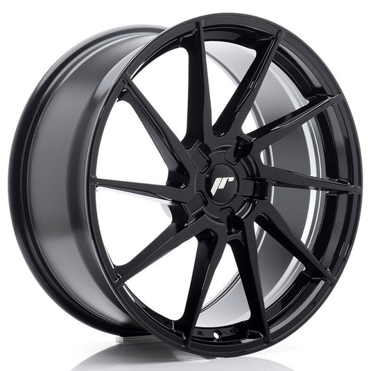 Cerchio Japan Racing JR-36 8,5x20 foratura su misura 5 fori ET20-45 - Nero lucido