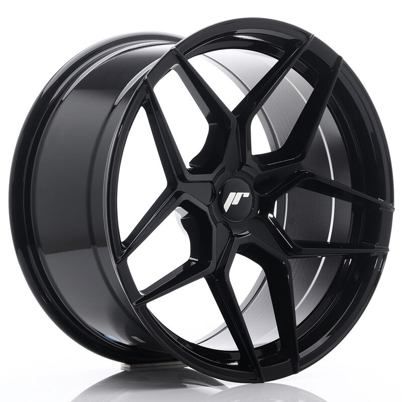 Carica immagine in Galleria Viewer, Cerchio Japan Racing JR-34 Extreme Concave 9,5x19 foratura su misura 5 fori ET20-40 - Nero lucido
