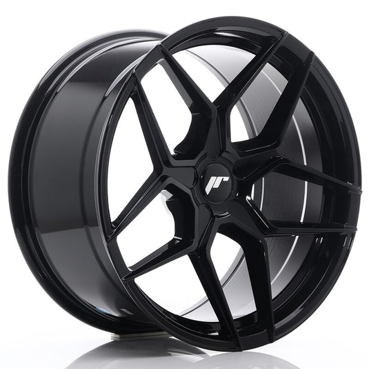 Cerchio Japan Racing JR-34 Extreme Concave 9,5x19 foratura su misura 5 fori ET20-40 - Nero lucido