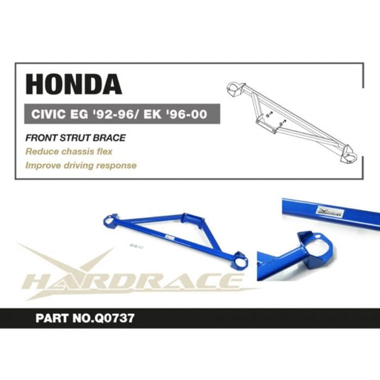 Barra Duomi Superiore Anteriore Hardrace per Honda Civic EK / EJ / EM