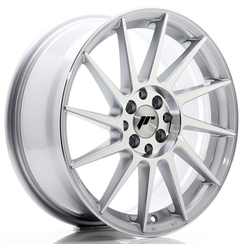 Cerchio Japan Racing JR-22 7x17 4x100/4x108 ET25 - Argento lucidato