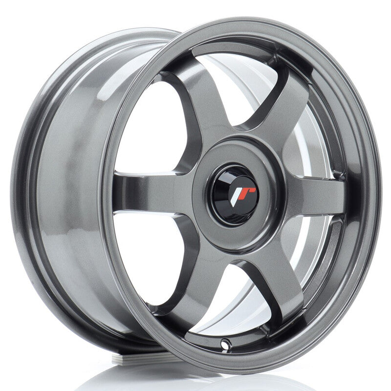 Carica immagine in Galleria Viewer, Cerchio Japan Racing JR-3 7x15 foratura su misura 4/5 fori ET25-42 - Gunmetal
