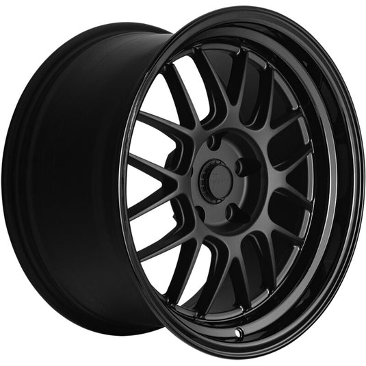 Cerchio 7Twenty Style57 9,5x18 5x114.3 ET15 - Nero opaco con bordo lucido