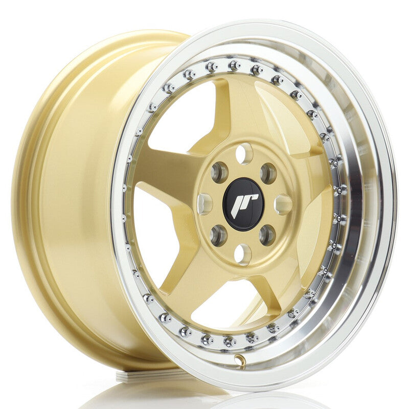Carica immagine in Galleria Viewer, Cerchio Japan Racing JR-6 7x15 4x100 ET35 - Oro
