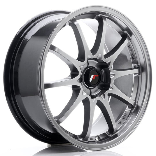 Cerchio Japan Racing JR-5 8x18 foratura su misura 5 fori ET35 - Hyper Black