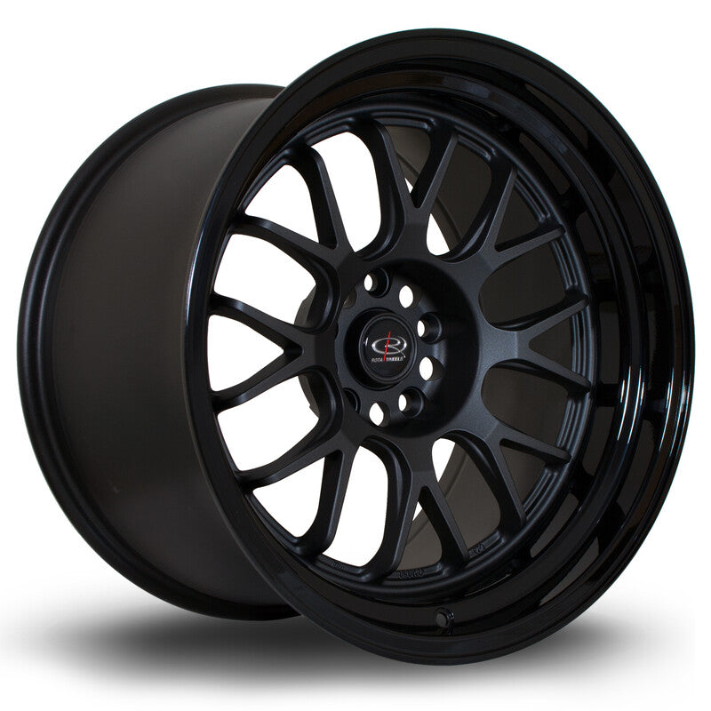 Carica immagine in Galleria Viewer, Cerchio Rota MXR 11x18 5x114.3 ET8 - Gunmetal con bordo nero lucido
