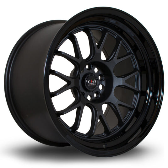 Cerchio Rota MXR 11x18 5x114.3 ET8 - Gunmetal con bordo nero lucido