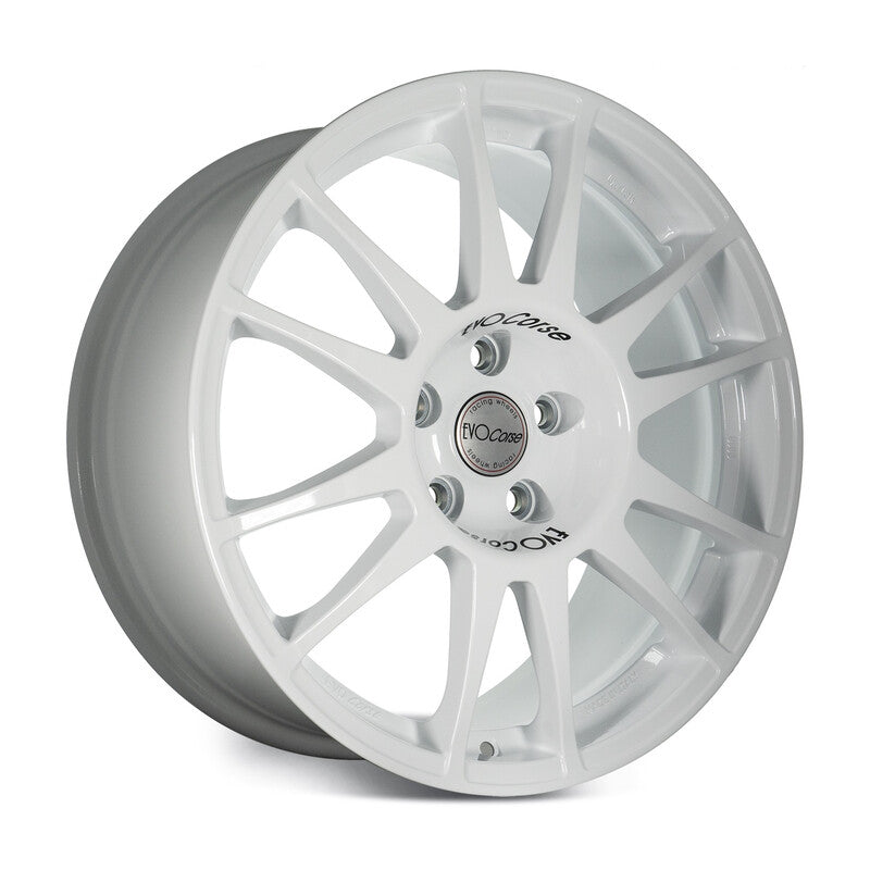 Carica immagine in Galleria Viewer, Cerchio Evo Corse SanremoCorse 8x18 5x120 ET23 - Bianco (Skoda Fabia R5 / Rally2)
