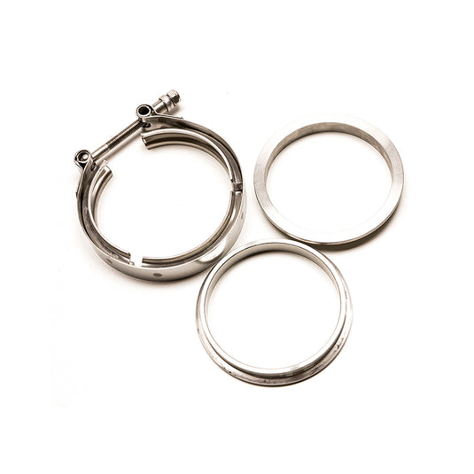 Kit V-Band 4" da Saldare - Flange + Fascetta Inox 101 mm