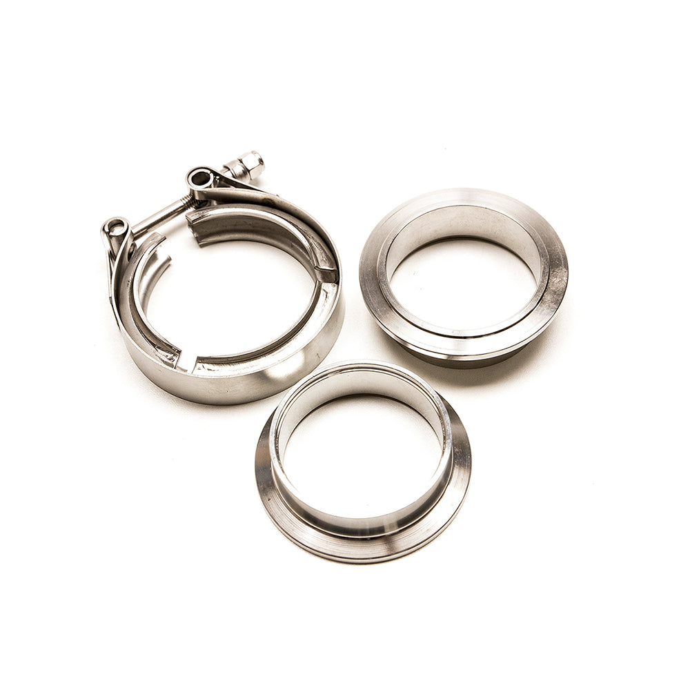 Kit V-Band 2.25" da Saldare - Flange + Fascetta Inox 57 mm