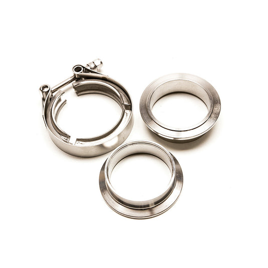 Kit V-Band 2.25" da Saldare - Flange + Fascetta Inox 57 mm