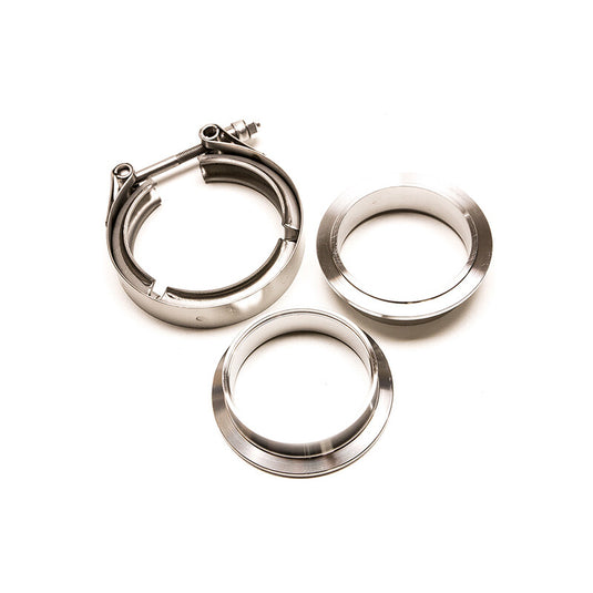 Kit V-Band 2.5" da Saldare - Flange + Fascetta Inox 63 mm