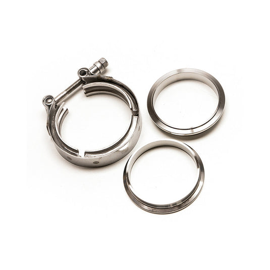 Kit V-Band 3" da Saldare - Flange + Fascetta Inox 76 mm