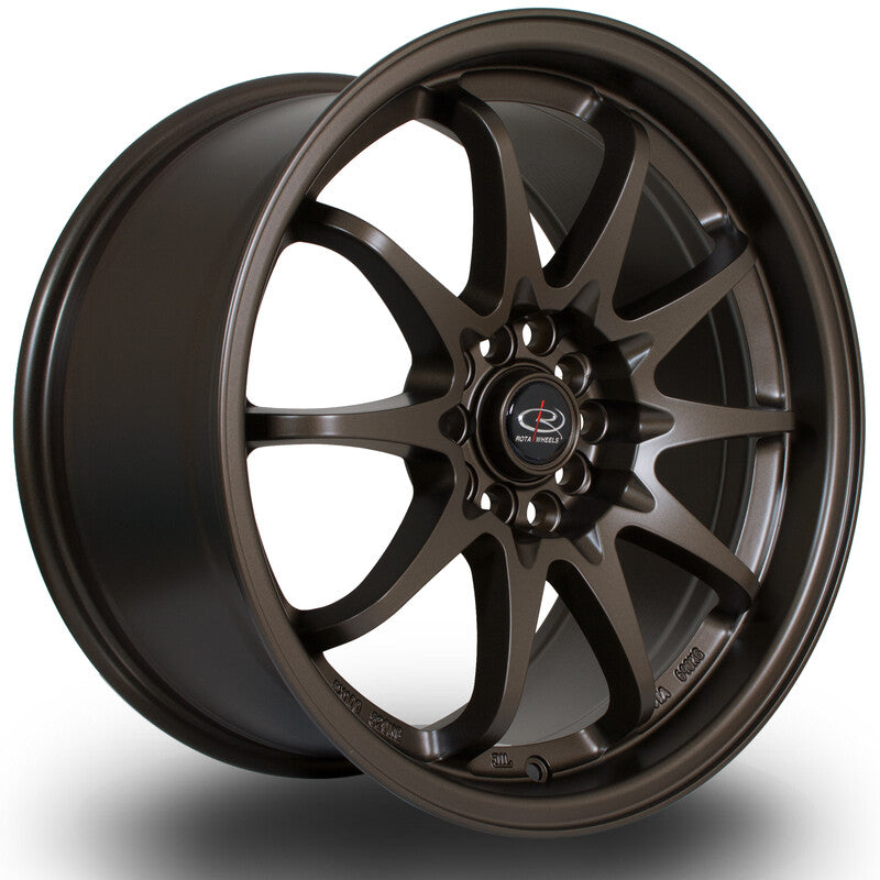 Cerchio Rota Fighter 9x17 5x100/5x114.3 ET50 - Bronzo opaco