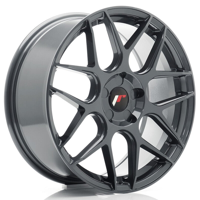 Carica immagine in Galleria Viewer, Cerchio Japan Racing JR-18 7,5x18 foratura su misura 5 fori ET20-40 - Hyper Gray
