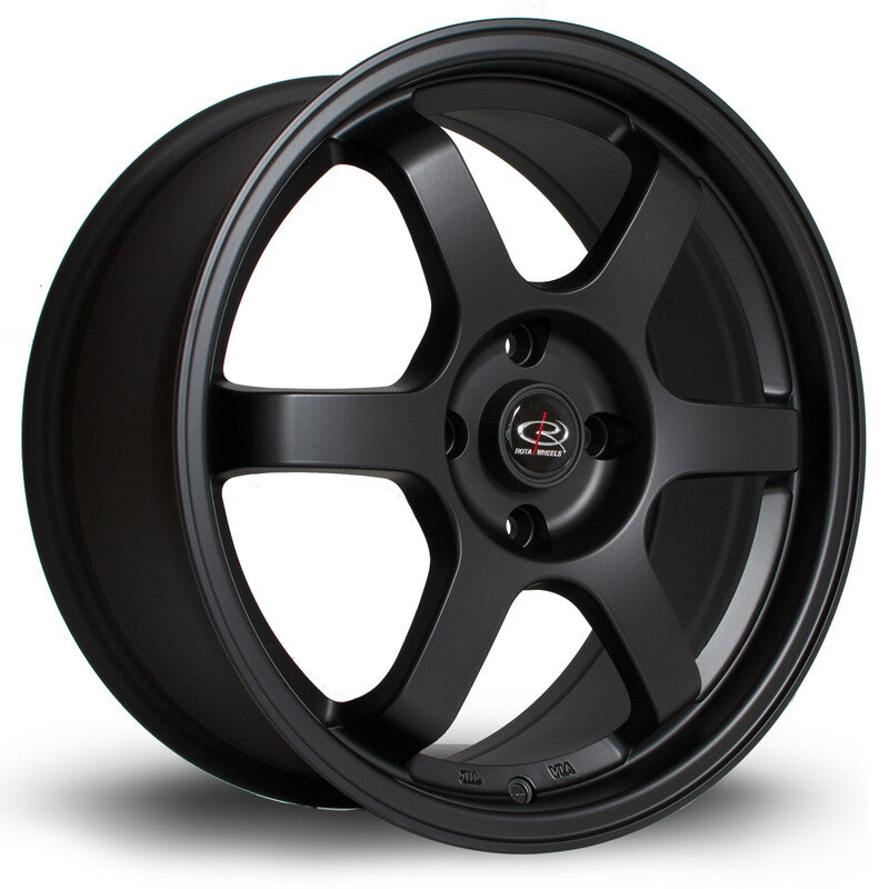 Cerchio Rota Grid 7,5x17 5x100 ET45 - Nero opaco satinato