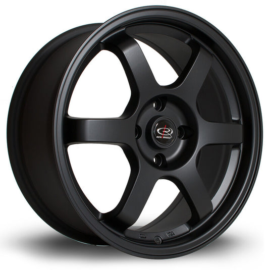 Cerchio Rota Grid 7,5x17 5x100 ET45 - Nero opaco satinato