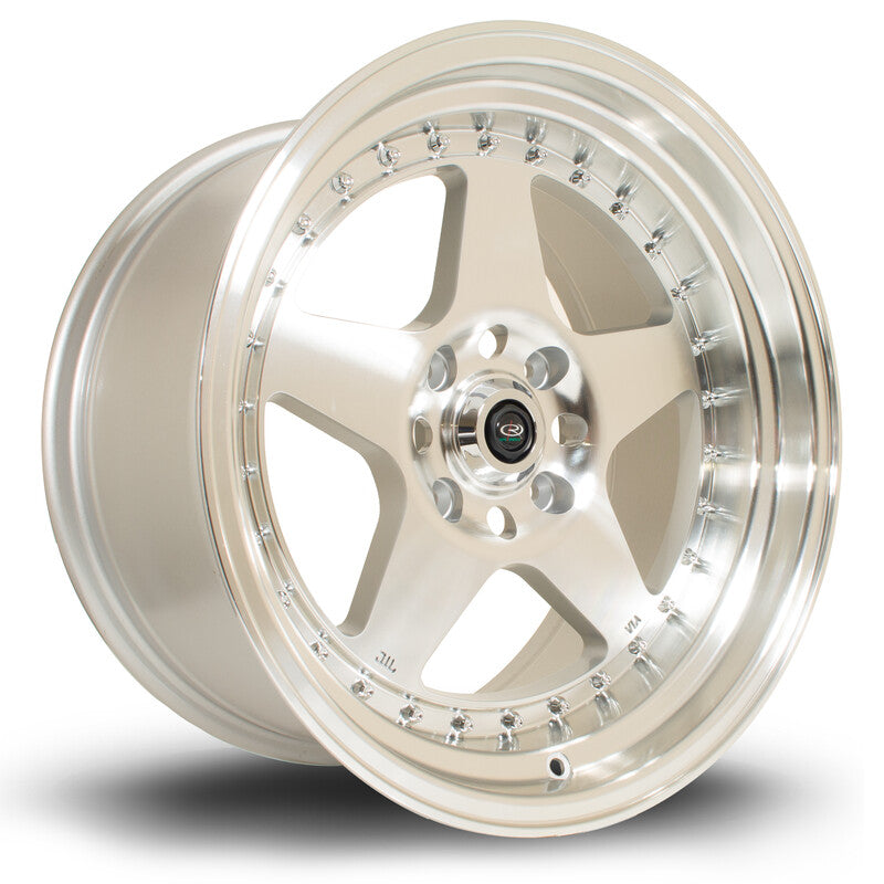 Cerchio Rota Kyusha 9,5x17 5x114.3 ET12 - Argento lucidato