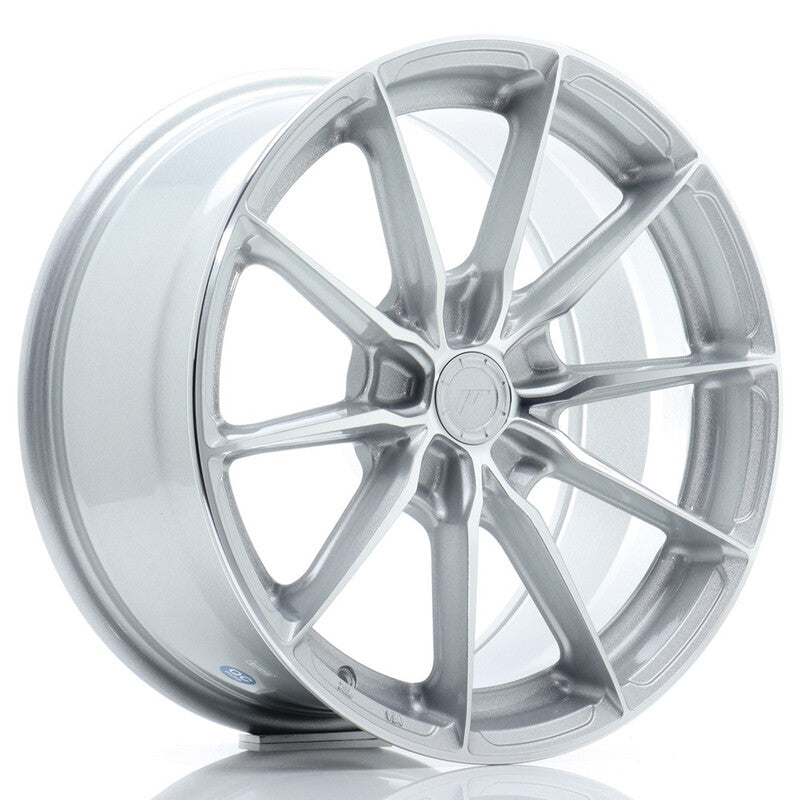 Carica immagine in Galleria Viewer, Cerchio Japan Racing JR-37 8x17 foratura su misura 5 fori ET20-40 - Argento
