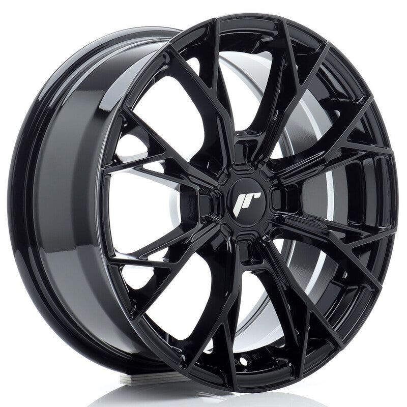 Carica immagine in Galleria Viewer, Cerchio Japan Racing JR-49 7x16 foratura su misura 4 fori ET20-42 - Nero lucido
