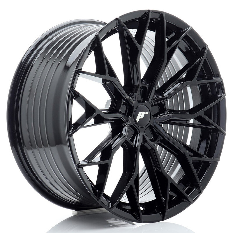 Carica immagine in Galleria Viewer, Cerchio Japan Racing JR-49 9,5x20 foratura su misura 5 fori ET20-40 - Nero lucido
