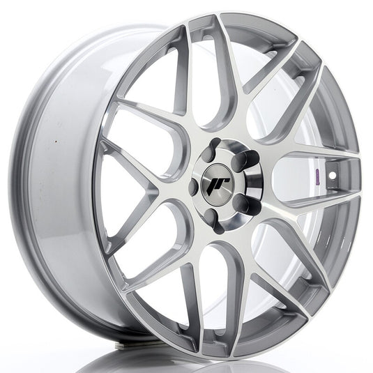 Cerchio Japan Racing JR-18 8,5x20 foratura su misura 5 fori ET20-40 - Argento lucidato
