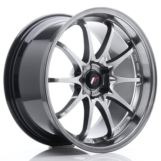 Cerchio Japan Racing JR-5 9,5x19 foratura su misura 5 fori ET12-36 - Hyper Black