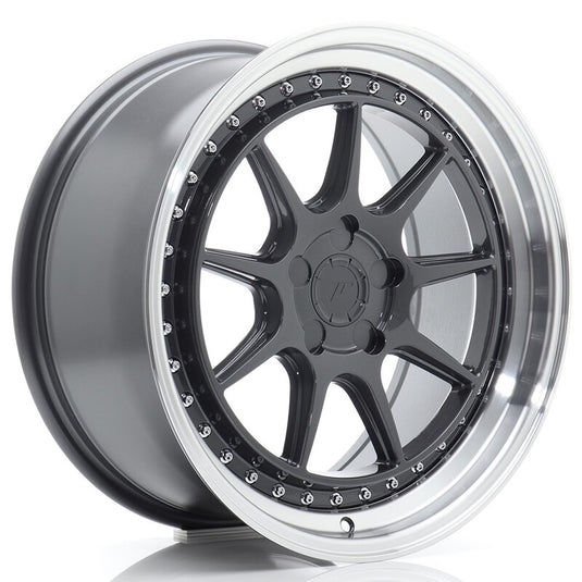 Cerchio Japan Racing JR-47 8,5x18 foratura su misura 5 fori ET15-35 - Hyper Gray