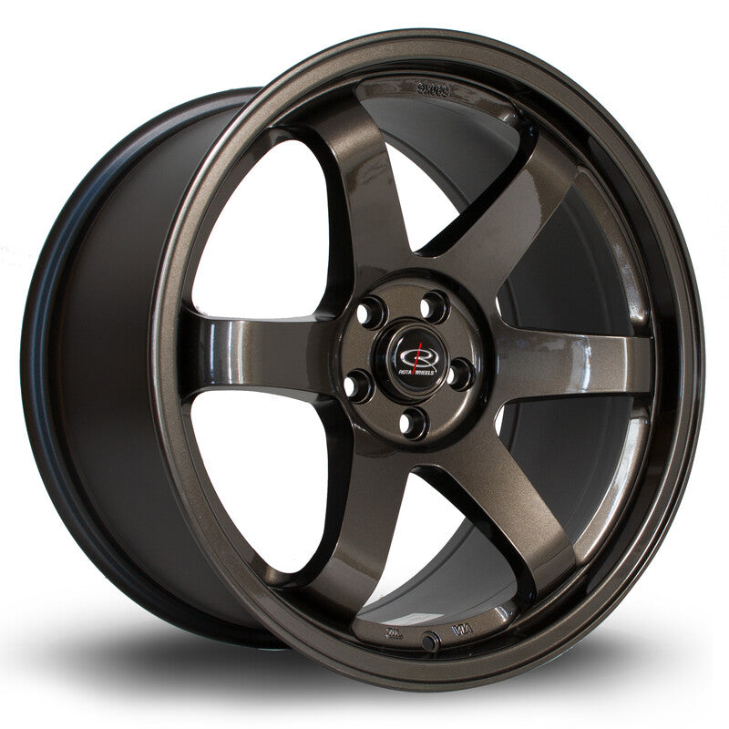 Cerchio Rota Grid 9,5x18 5x100 ET38 - Gunmetal - foro 73 mm