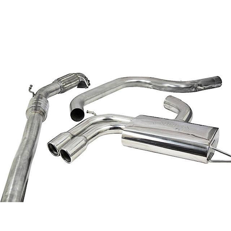 Linea di Scarico Completa "Turboback" Cobra per Audi A3 8P Sportback, 2.0L TFSI, 2 Ruote Motrici (03-12)