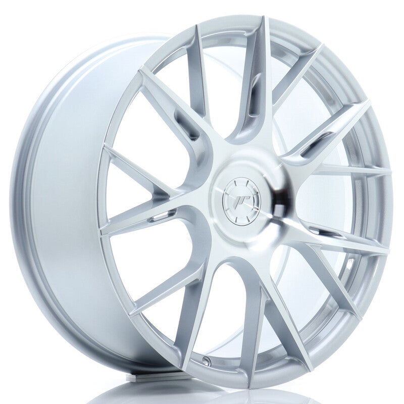 Carica immagine in Galleria Viewer, Cerchio Japan Racing JR-42 8,5x19 foratura su misura 5 fori ET25-45 - Argento
